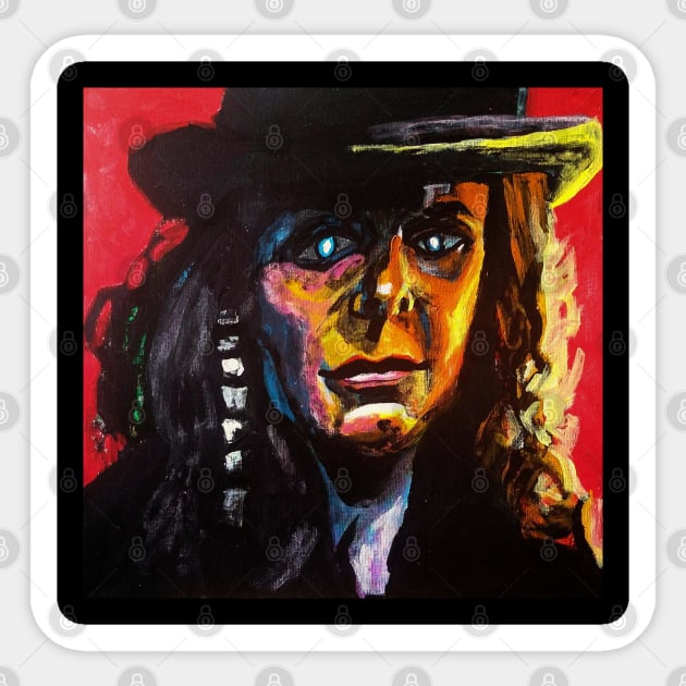 Doctor Sleep "Rose The Hat" portrait (original) Sticker by StagArtStudios